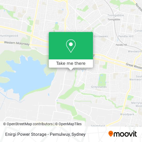 Enirgi Power Storage - Pemulwuy map