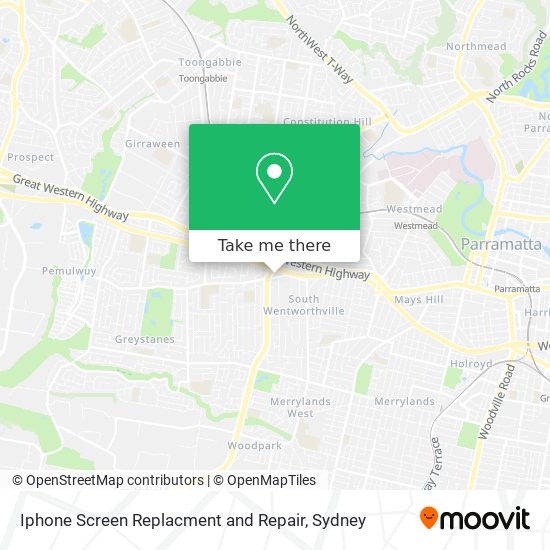 Iphone Screen Replacment and Repair map