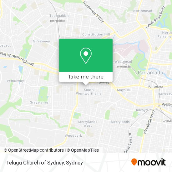 Telugu Church of Sydney map