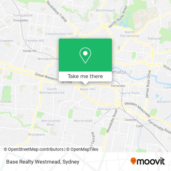 Mapa Base Realty Westmead