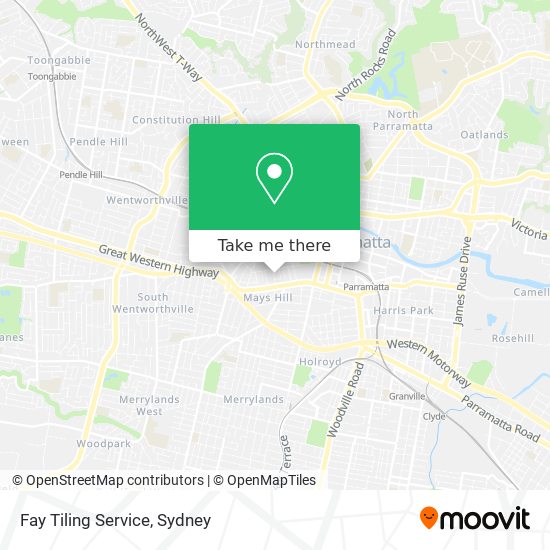 Fay Tiling Service map