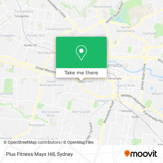 Plus Fitness Mays Hill map