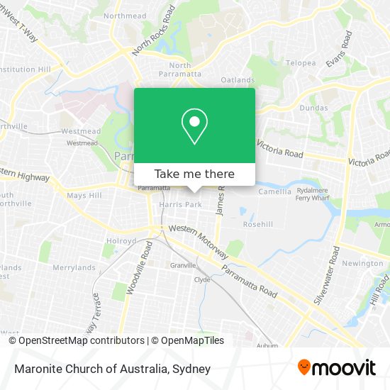 Mapa Maronite Church of Australia