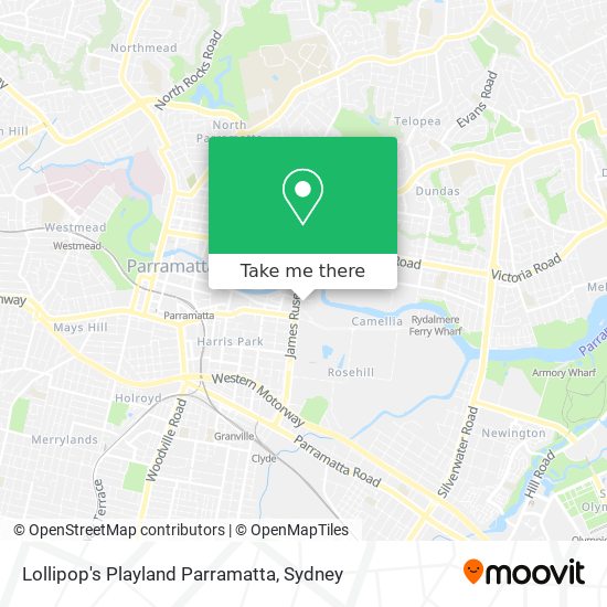 Lollipop's Playland Parramatta map