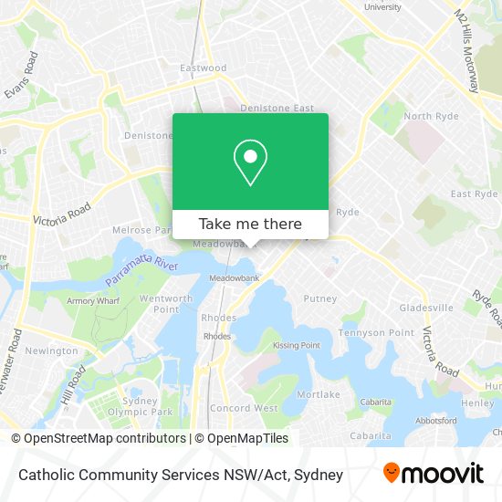 Catholic Community Services NSW / Act map