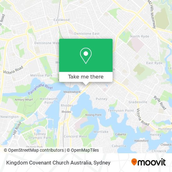 Mapa Kingdom Covenant Church Australia