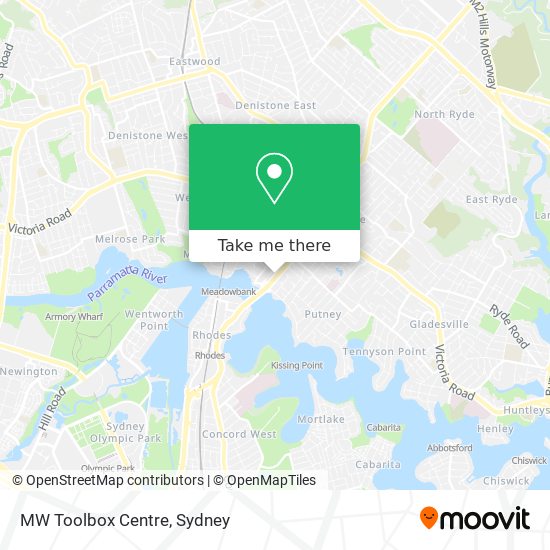 MW Toolbox Centre map