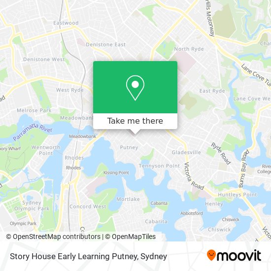 Mapa Story House Early Learning Putney