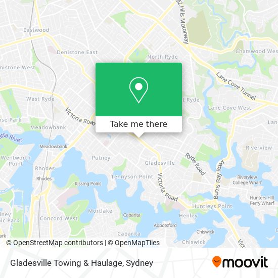 Gladesville Towing & Haulage map