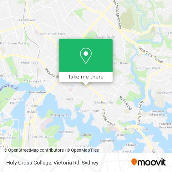 Mapa Holy Cross College, Victoria Rd
