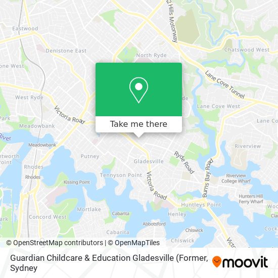 Mapa Guardian Childcare & Education Gladesville