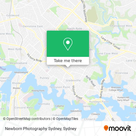 Newborn Photography Sydney map