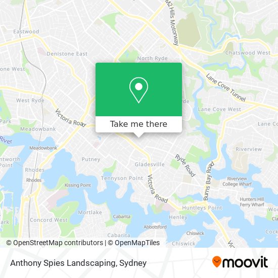 Mapa Anthony Spies Landscaping