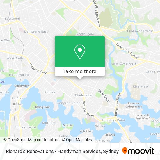 Richard's Renovations - Handyman Services map