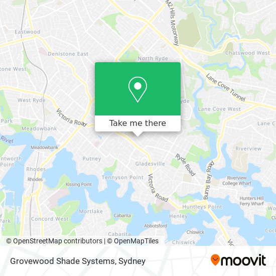 Grovewood Shade Systems map