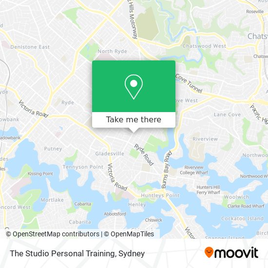 Mapa The Studio Personal Training