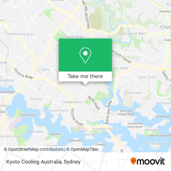 Kyoto Cooling Australia map