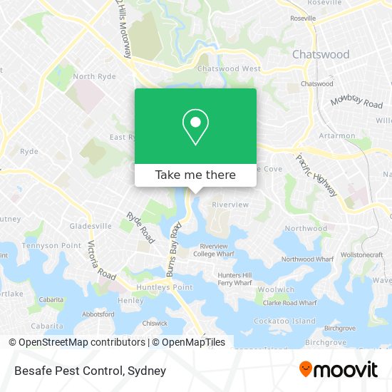 Besafe Pest Control map