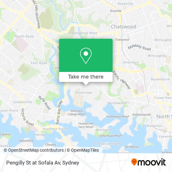 Mapa Pengilly St at Sofala Av