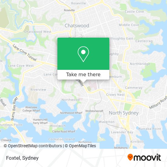 Foxtel map