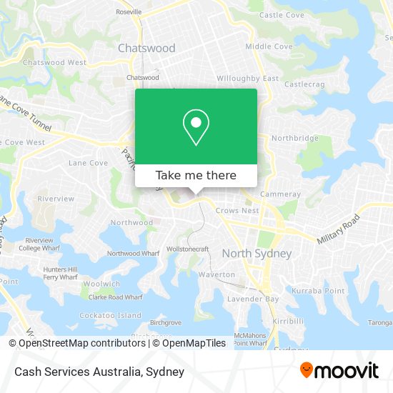 Cash Services Australia map
