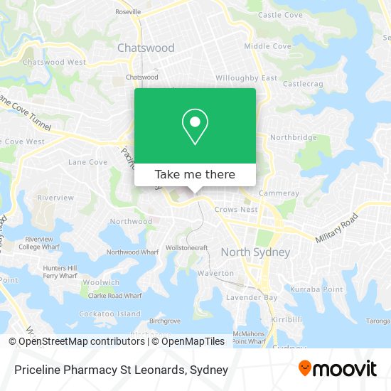 Priceline Pharmacy St Leonards map