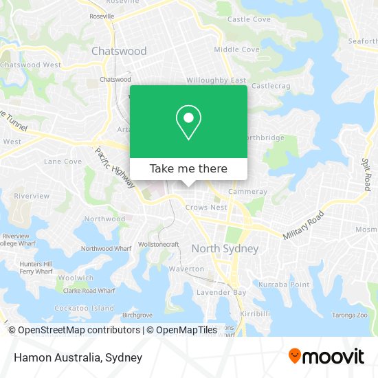 Hamon Australia map