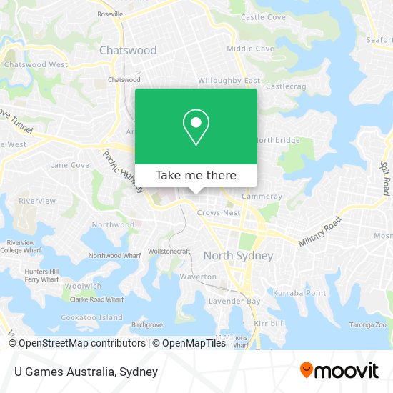 U Games Australia map