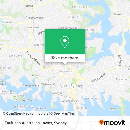 Faultless Australian Lawns map