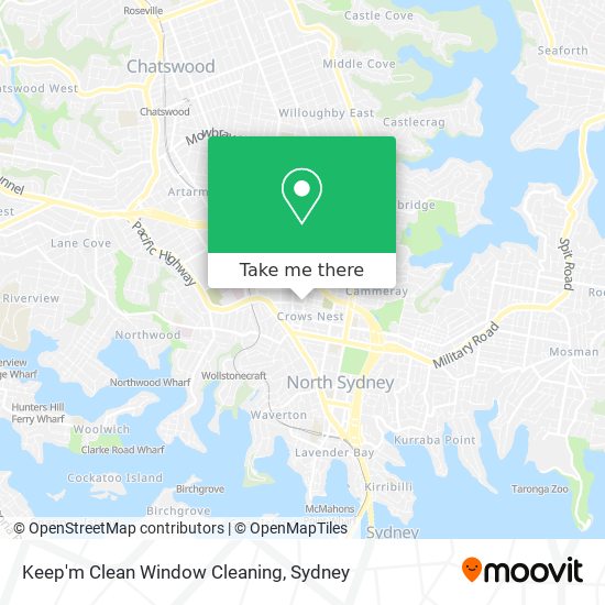 Mapa Keep'm Clean Window Cleaning