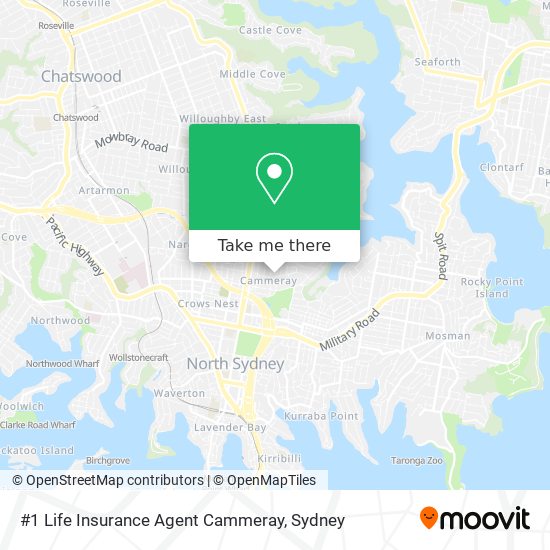 #1 Life Insurance Agent Cammeray map
