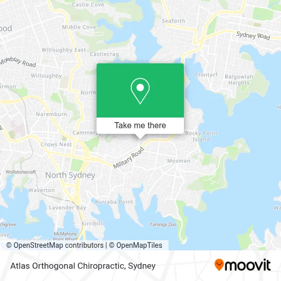 Mapa Atlas Orthogonal Chiropractic