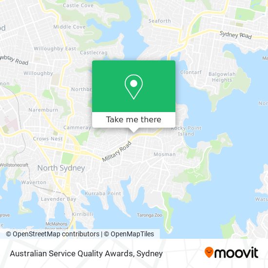 Australian Service Quality Awards map
