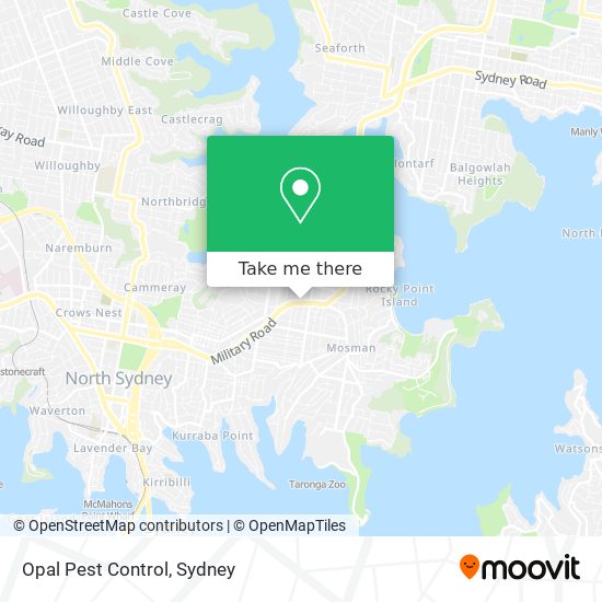 Opal Pest Control map