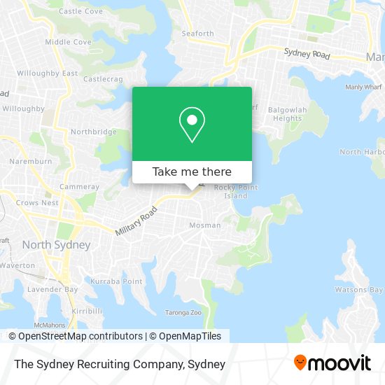 Mapa The Sydney Recruiting Company
