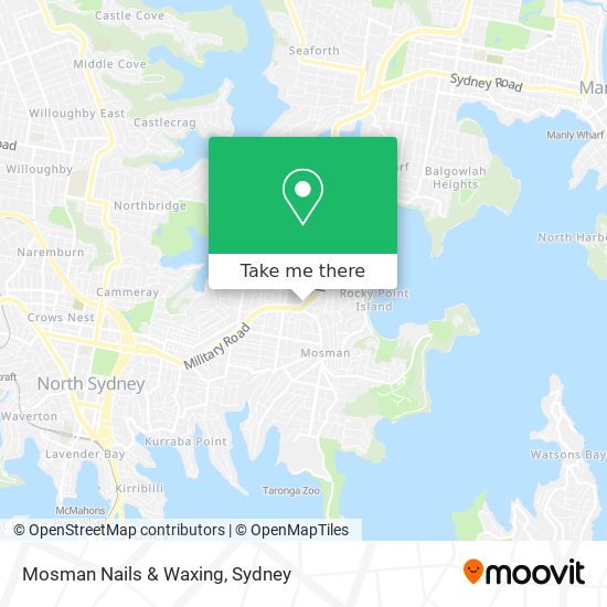 Mapa Mosman Nails & Waxing