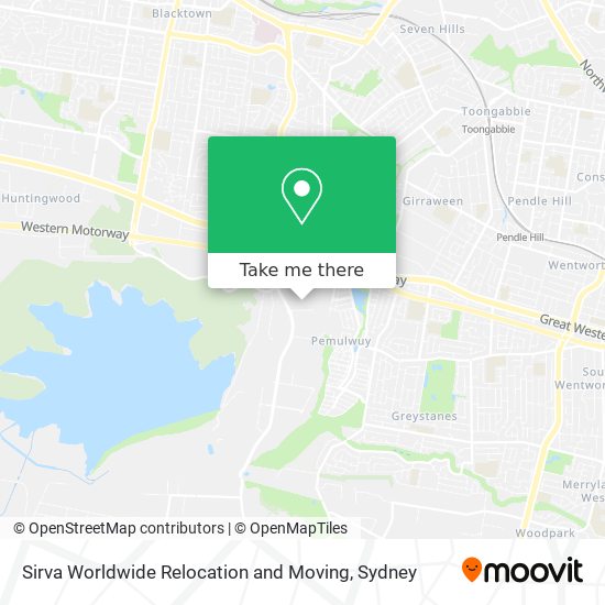 Mapa Sirva Worldwide Relocation and Moving