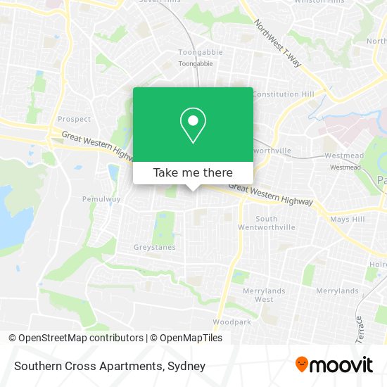 Southern Cross Apartments map