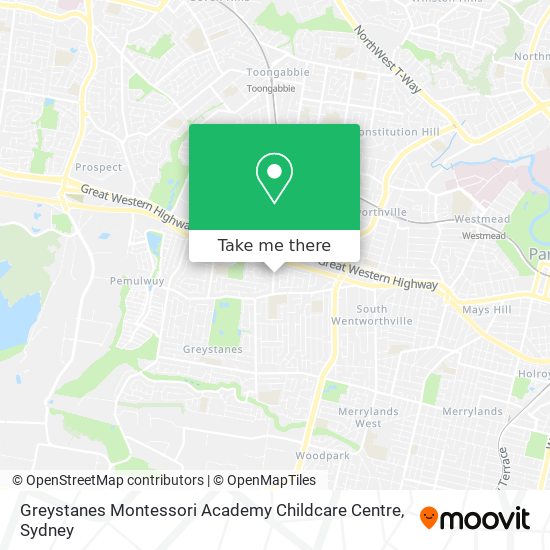 Greystanes Montessori Academy Childcare Centre map