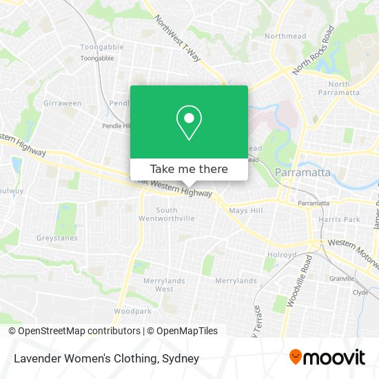 Lavender Women's Clothing map