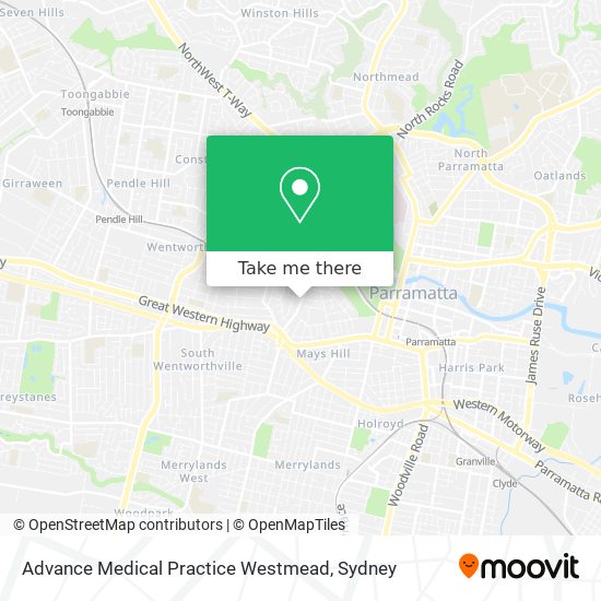 Advance Medical Practice Westmead map