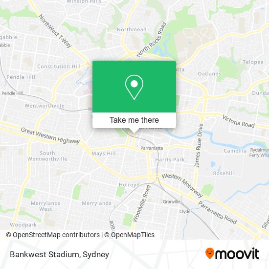 Bankwest Stadium map