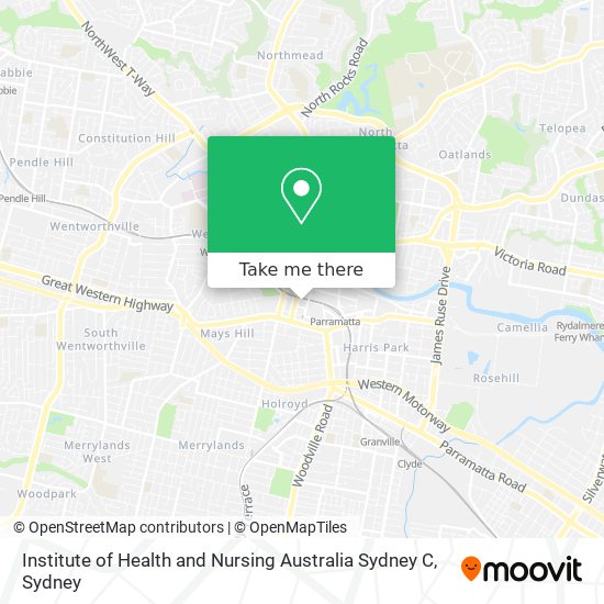 Institute of Health and Nursing Australia Sydney C map