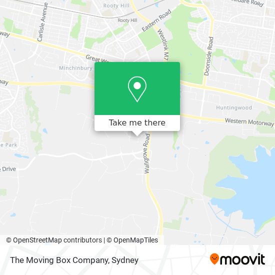 The Moving Box Company map