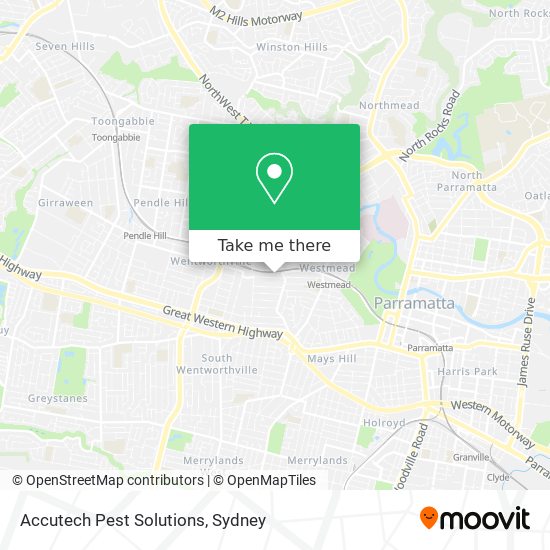 Accutech Pest Solutions map