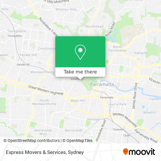 Mapa Express Movers & Services