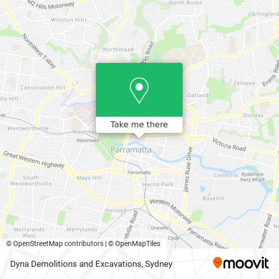 Dyna Demolitions and Excavations map