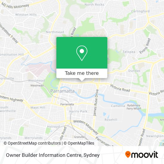 Owner Builder Information Centre map