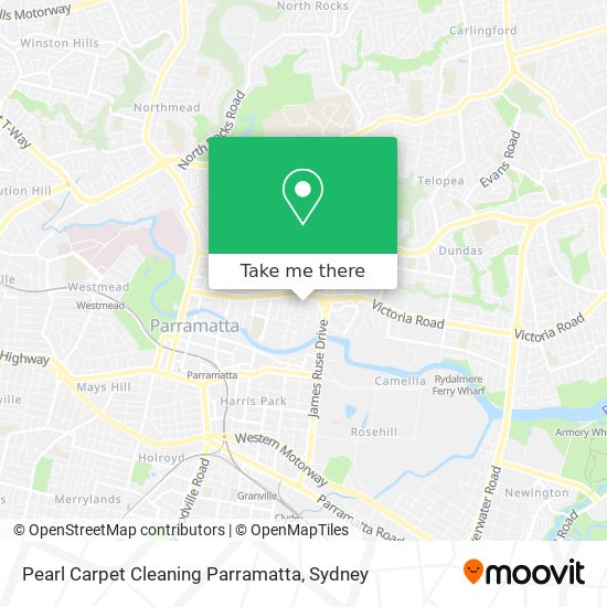 Pearl Carpet Cleaning Parramatta map