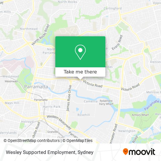 Wesley Supported Employment map